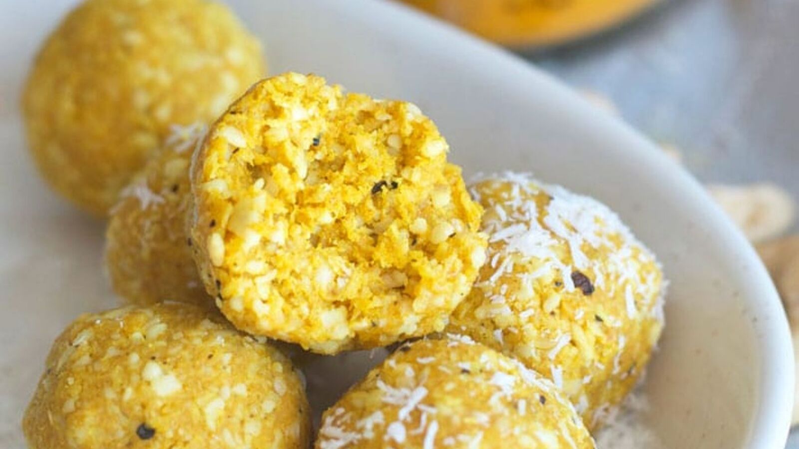 Turmeric Sesame Ladoos